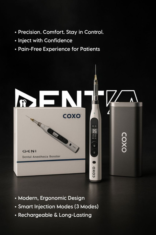 دستگاه تزریق بی حسی دیجیتال بدون درد دندانپزشکی کوکسو Coxo - GENI